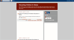 Desktop Screenshot of educatingchildreninghana.blogspot.com