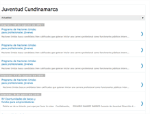 Tablet Screenshot of juventudcundinamarca.blogspot.com