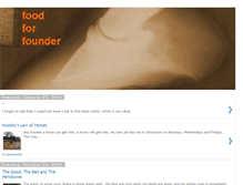 Tablet Screenshot of foodforfounder.blogspot.com