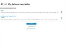 Tablet Screenshot of aircel-telecom.blogspot.com