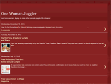 Tablet Screenshot of onewomanjuggler.blogspot.com