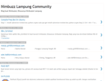 Tablet Screenshot of komunitasnimbuzzlampung.blogspot.com