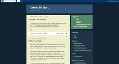 Desktop Screenshot of eskimobill.blogspot.com