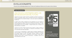 Desktop Screenshot of evolucionartealmeria.blogspot.com