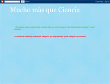 Tablet Screenshot of muchomsqueciencia.blogspot.com