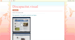 Desktop Screenshot of discapacitat-visual.blogspot.com