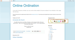 Desktop Screenshot of onlineministerordination.blogspot.com