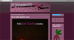 Desktop Screenshot of elvinosaurio.blogspot.com