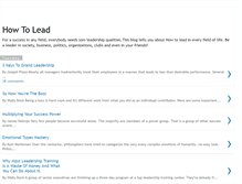 Tablet Screenshot of how-to-lead.blogspot.com