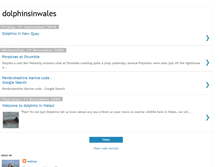 Tablet Screenshot of dolphinsinwales.blogspot.com