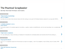 Tablet Screenshot of practicalscrapbooker.blogspot.com
