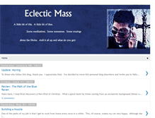 Tablet Screenshot of eclecticmass.blogspot.com