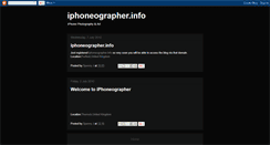 Desktop Screenshot of iphoneographer.blogspot.com