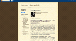 Desktop Screenshot of literaturaypsicoanalicisunc.blogspot.com