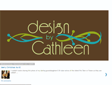 Tablet Screenshot of designbycathleen.blogspot.com