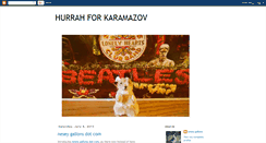 Desktop Screenshot of hurrahforkaramazov.blogspot.com