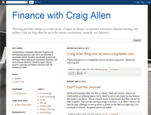 Tablet Screenshot of financewithcraigallen.blogspot.com