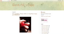 Desktop Screenshot of beautevoleeblog.blogspot.com