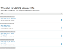 Tablet Screenshot of gamingconsole-info.blogspot.com