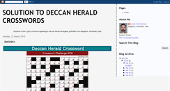 Desktop Screenshot of deccanheraldcrossword.blogspot.com