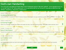 Tablet Screenshot of gods-own-handwriting.blogspot.com