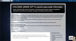 Desktop Screenshot of coloniawakeup.blogspot.com