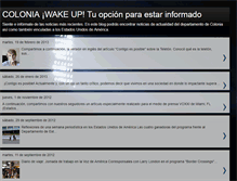 Tablet Screenshot of coloniawakeup.blogspot.com