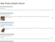 Tablet Screenshot of holytrinitycatholicchurchstonington.blogspot.com