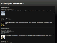 Tablet Screenshot of maybellondateleaf.blogspot.com