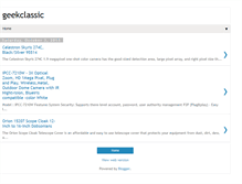 Tablet Screenshot of geekclassic.blogspot.com