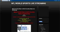 Desktop Screenshot of nflworldsportslivestreaming.blogspot.com