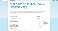 Desktop Screenshot of citadinofutsal2010.blogspot.com