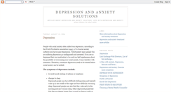 Desktop Screenshot of depression-solutions.blogspot.com