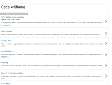 Tablet Screenshot of cecewilliams.blogspot.com
