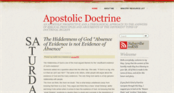 Desktop Screenshot of doctrineblog.blogspot.com