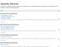 Tablet Screenshot of doctrineblog.blogspot.com
