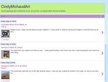 Tablet Screenshot of cindymichaudart.blogspot.com