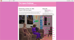 Desktop Screenshot of mylegacychallenge.blogspot.com