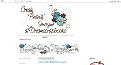 Desktop Screenshot of createatdreamscrapbooks.blogspot.com