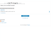 Tablet Screenshot of intranet-cetis65.blogspot.com
