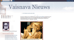 Desktop Screenshot of gaudiyavaisnavanews.blogspot.com