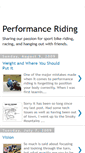 Mobile Screenshot of performanceridingstuff.blogspot.com