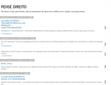 Tablet Screenshot of pensedireito.blogspot.com