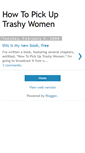 Mobile Screenshot of howtopickuptrashywomen.blogspot.com