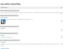 Tablet Screenshot of lasietemaravillas.blogspot.com