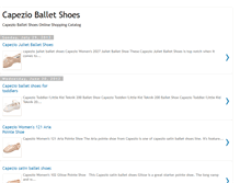 Tablet Screenshot of capezio-ballet-shoes.blogspot.com
