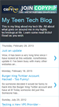 Mobile Screenshot of myteentechblog.blogspot.com