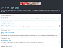 Tablet Screenshot of myteentechblog.blogspot.com