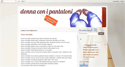 Desktop Screenshot of donnaconipantaloni.blogspot.com
