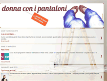 Tablet Screenshot of donnaconipantaloni.blogspot.com